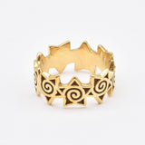 Silver Stars Ring - Eternity Stars Band, Star Swirl Ring