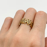 R68011040-R-0S: Gold Vermeil 18k