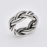Rose Gold Braided Ring - Chunky Braided Ring - Gold Braided Ring