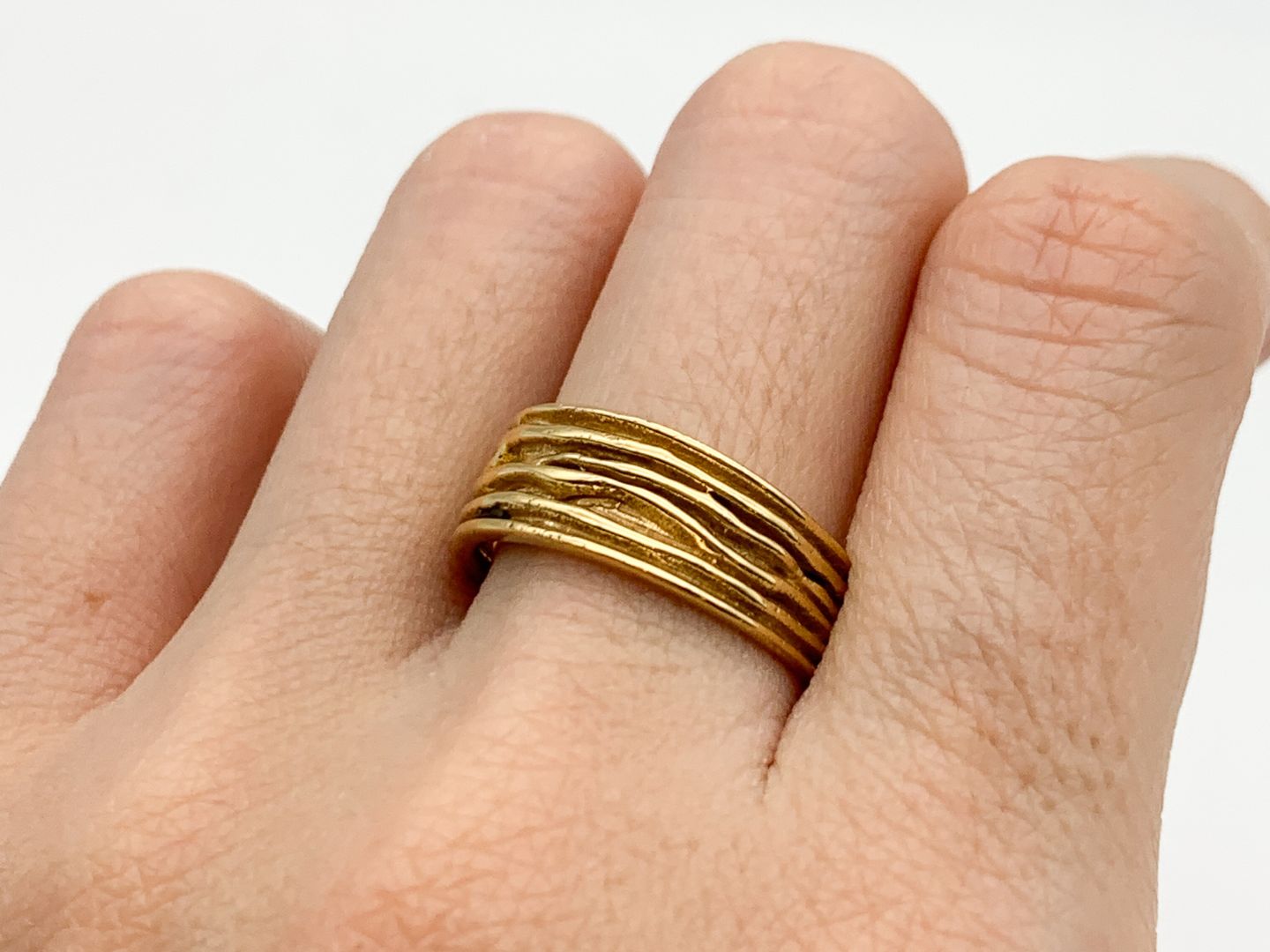 TE-132-R-0S: Gold Vermeil 18k