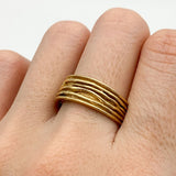TE-132-R-0S: Gold Vermeil 18k
