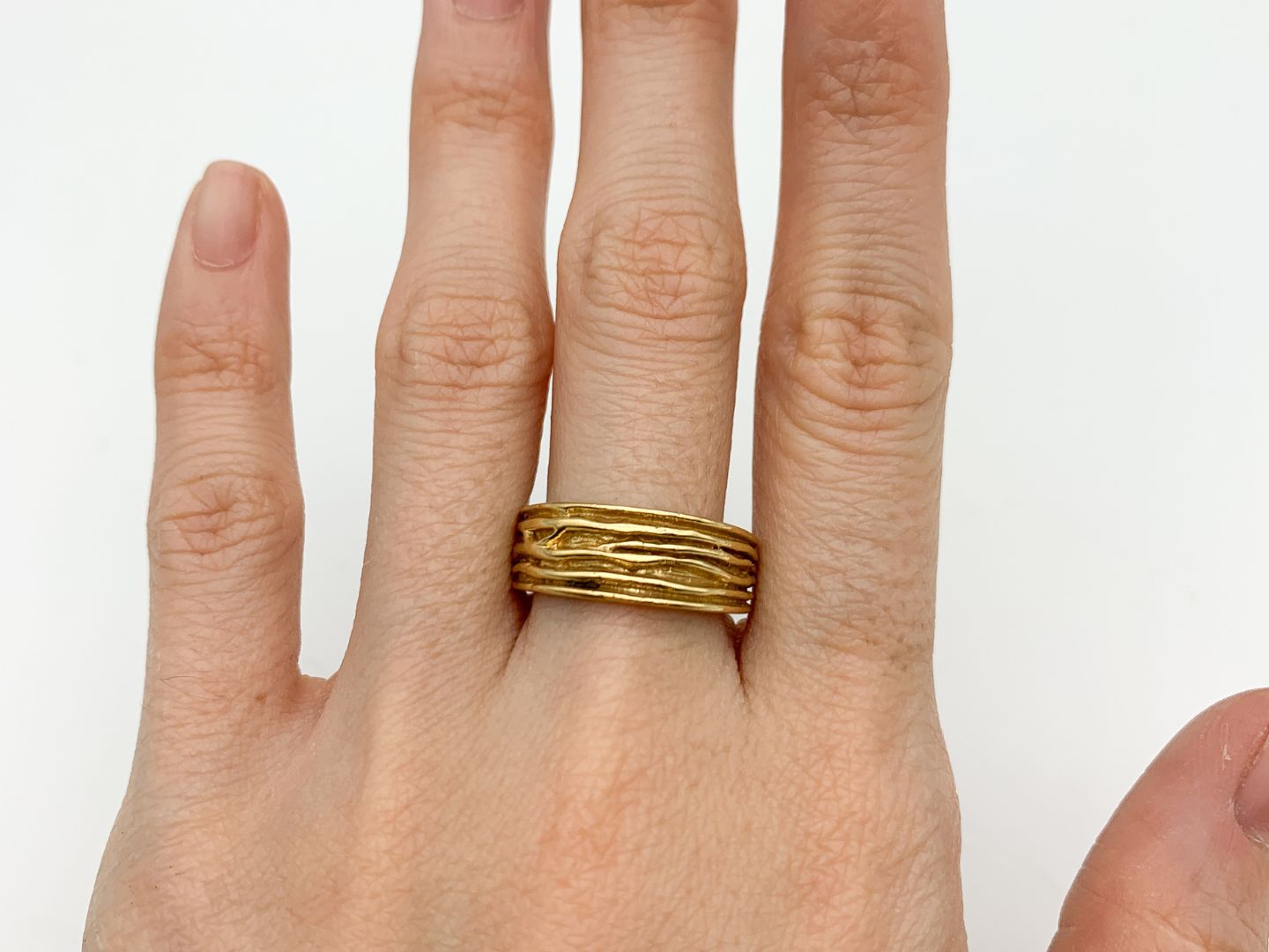TE-132-R-0S: Gold Vermeil 18k