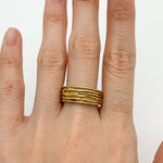 TE-132-R-0S: Gold Vermeil 18k