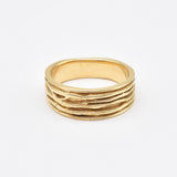 Textured Silver Ring - Wide Band, Modern Silver Ring, Stackable Silver Band