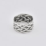 Braided Gold Ring - Statement Braided Ring - Stackable Gold Band