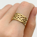 TE-131-R-0S: Gold Vermeil 18k