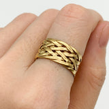 TE-131-R-0S: Gold Vermeil 18k