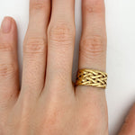 TE-131-R-0S: Gold Vermeil 18k
