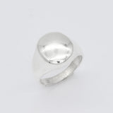 Gold Signet Ring - Chunky Dome Ring - Gold Dome Ring