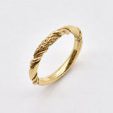 Twisted Silver Ring - Unique Wedding Band, Swirl Silver Ring