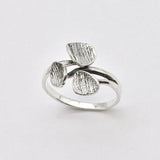 Gold Open Ring - Leaf Petal Ring, Gold Vine Ring