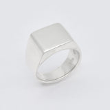 Square Signet Gold Ring - Chunky Signet Ring - Gold Chunky Ring