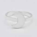 Gold Moon Ring - Crescent Moon Ring, Celestial Ring