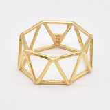 Silver Triangle Ring - Geometric Triangle Ring, Minimalist Triangle Ring