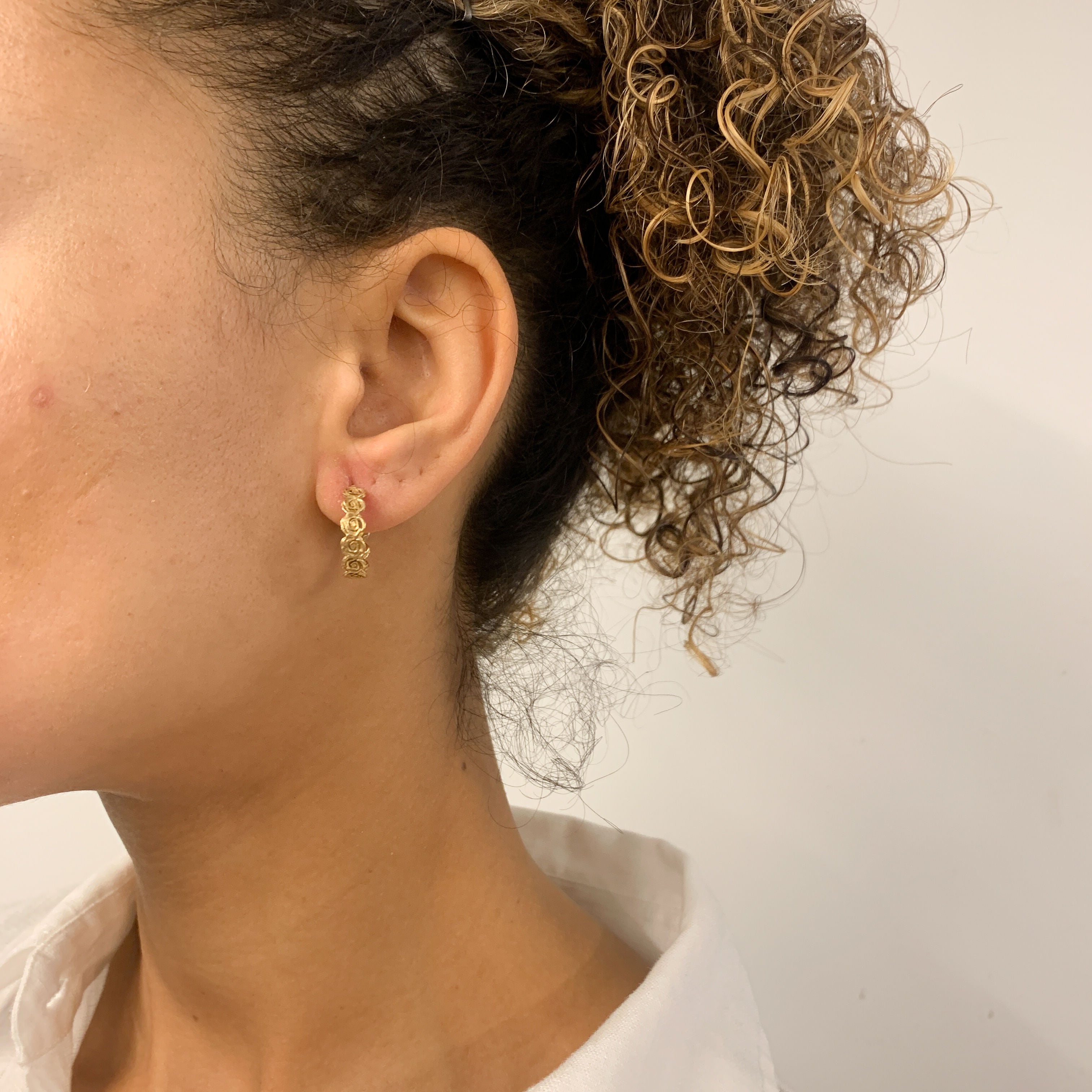 TE-083-E-0S: Gold Vermeil 18k