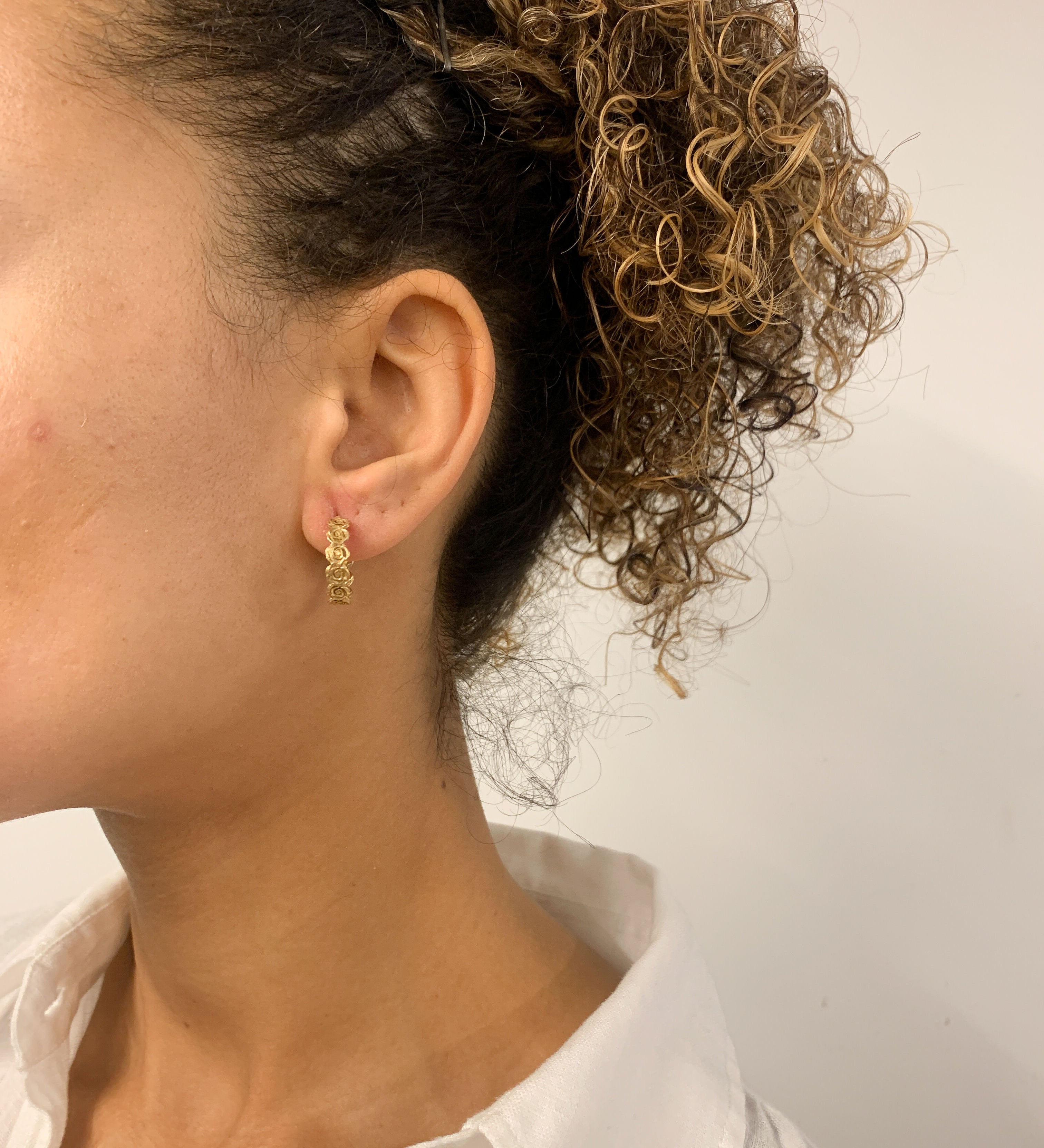 TE-083-E-0S: Gold Vermeil 18k