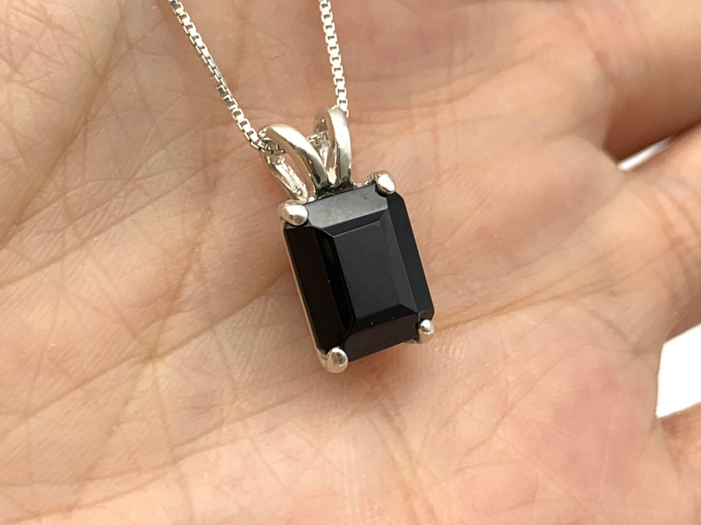 1059-P-nONY: Sterling Silver 925 Genuine Natural Onyx