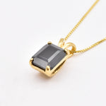 1059-P-nONY: Gold Vermeil 18k Genuine Natural Onyx