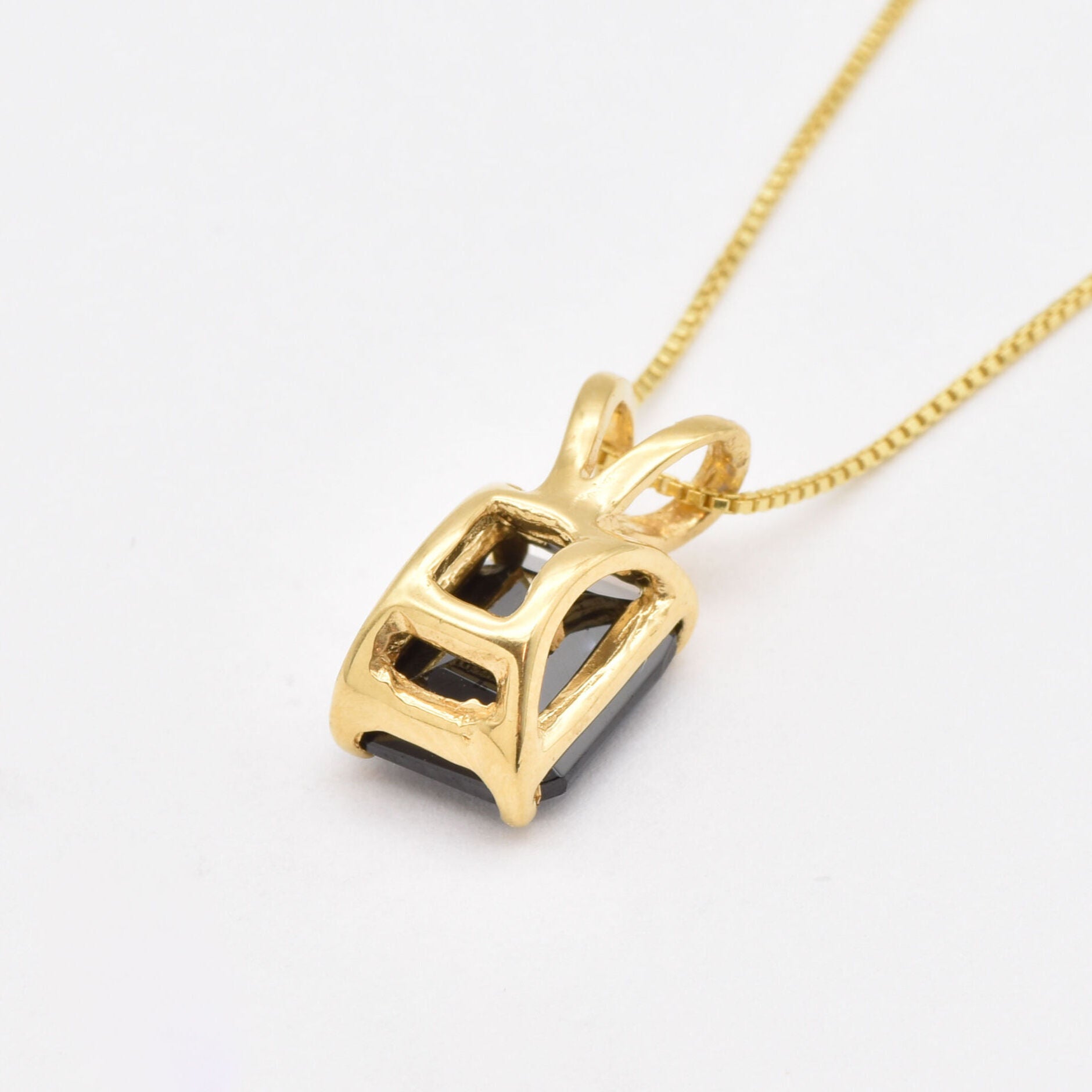 1059-P-nONY: Gold Vermeil 18k Genuine Natural Onyx