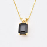 1059-P-nONY: Gold Vermeil 18k Genuine Natural Onyx