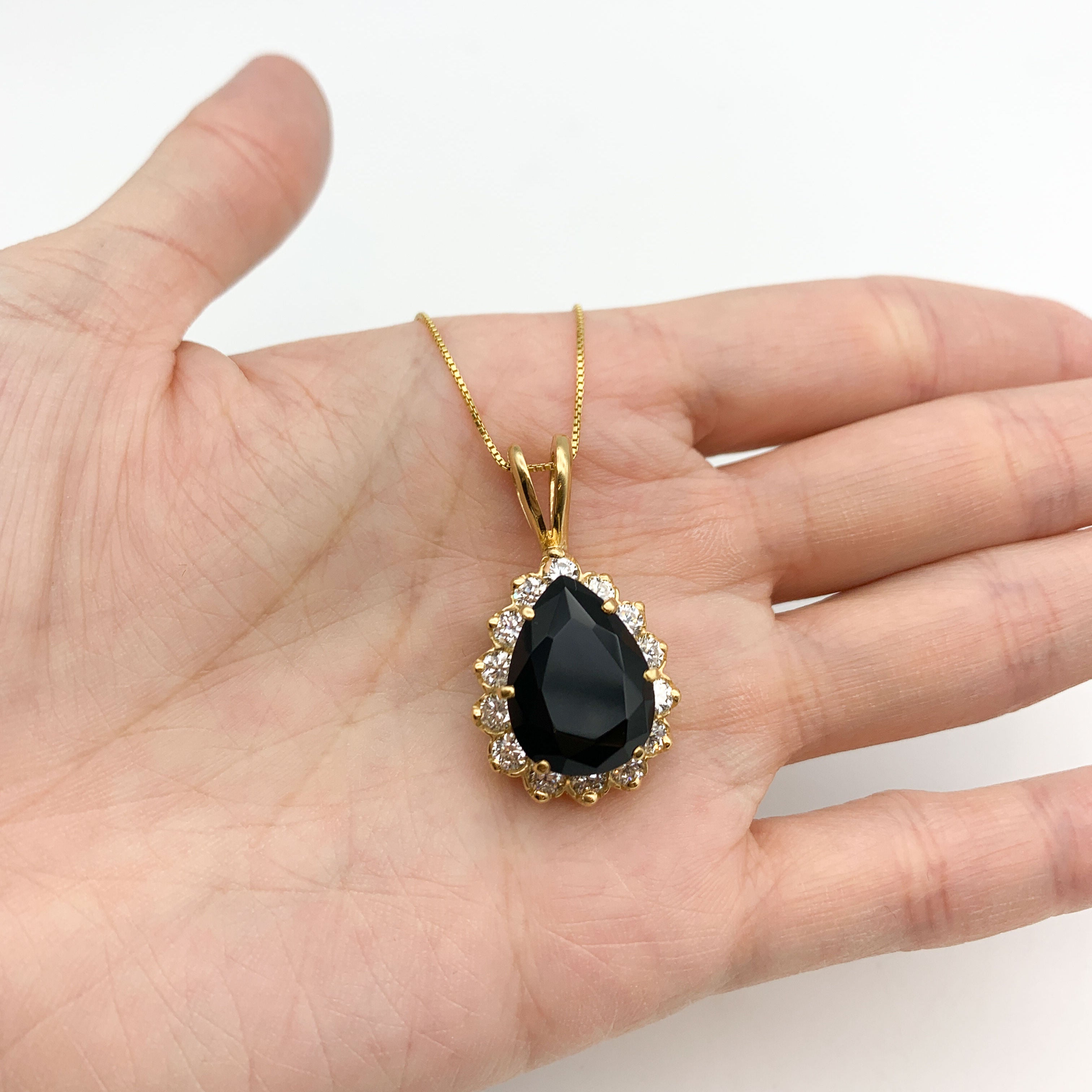 6025-P-nONY: Gold Vermeil 18k Natural Onyx