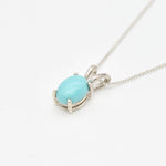 2828-P-0S-nTUR: Sterling Silver 925 Natural Turquoise