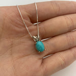 2828-P-0S-nTUR: Sterling Silver 925 Natural Turquoise