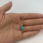 2828-P-0S-nTUR: Sterling Silver 925 Natural Turquoise