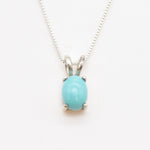 2828-P-0S-nTUR: Sterling Silver 925 Natural Turquoise