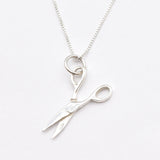 Mini Scissors Pendant Charm Necklace in 18k Gold Vermeil