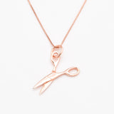 Mini Scissors Pendant Charm Necklace in 18k Gold Vermeil