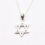 Star of David Pendant - Modern Hexagram Necklace in 925 Sterling Silver, a thoughtful gift for birthdays and meaningful occasions.