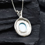 2901-P-0S-nLAR: Sterling Silver 925 Natural Larimar