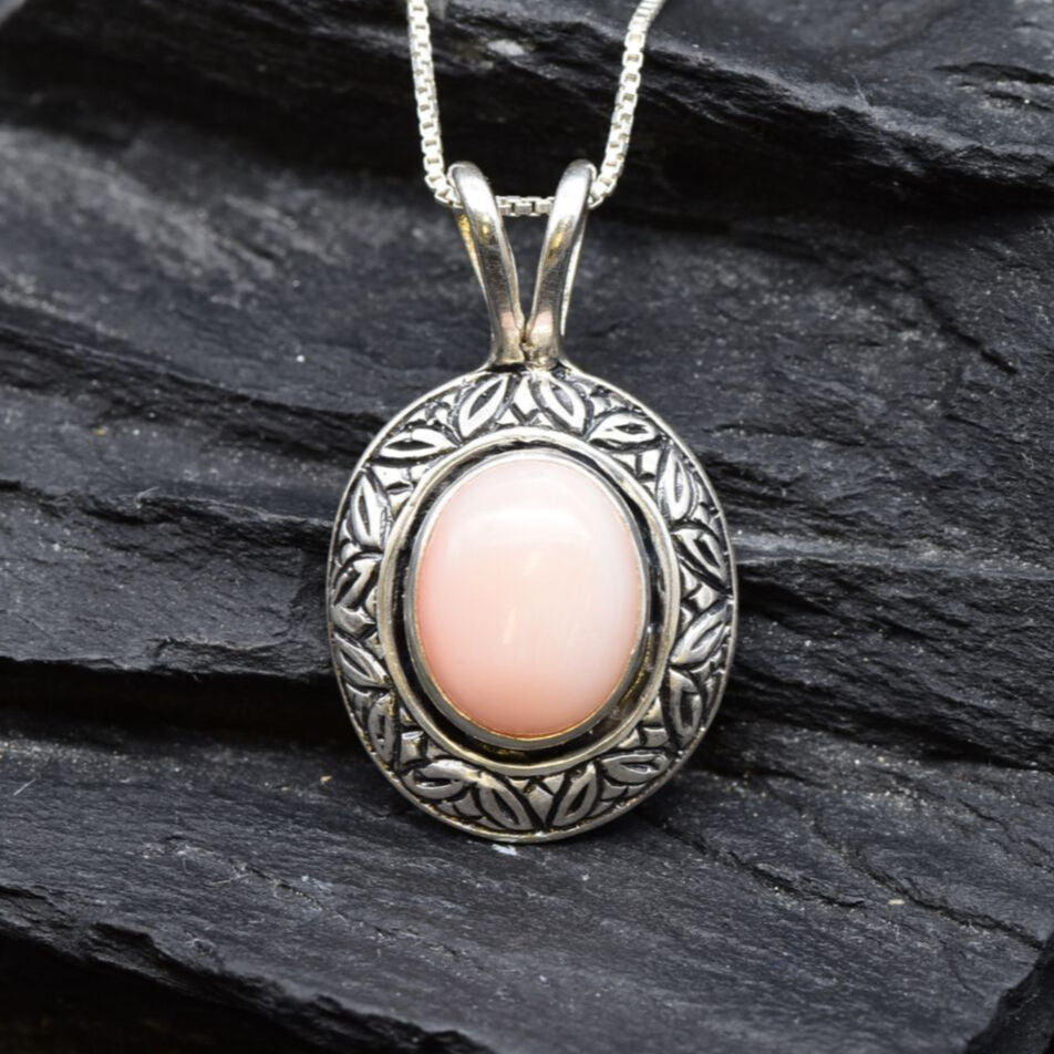 2901-P-nCOR: Sterling Silver 925 Natural Coral