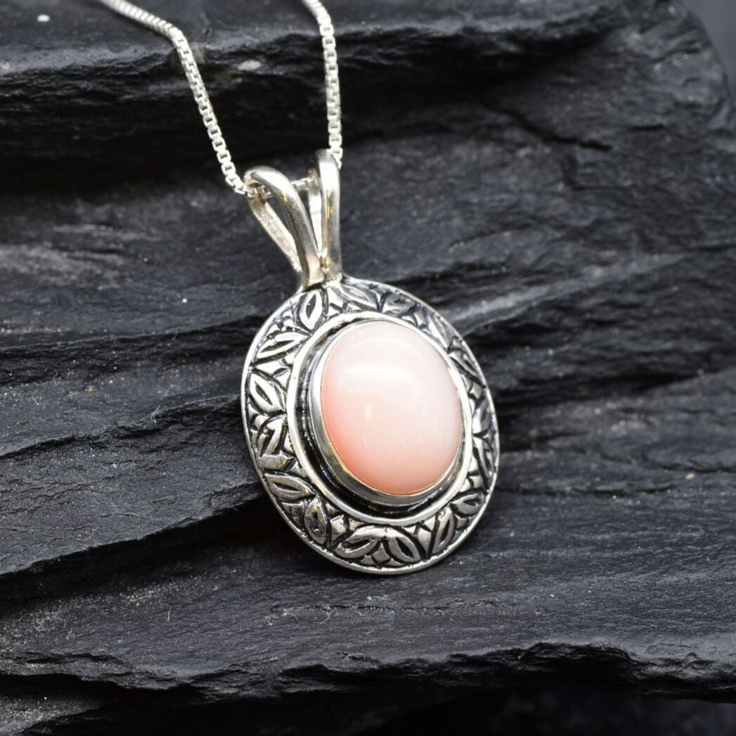 2901-P-nCOR: Sterling Silver 925 Natural Coral