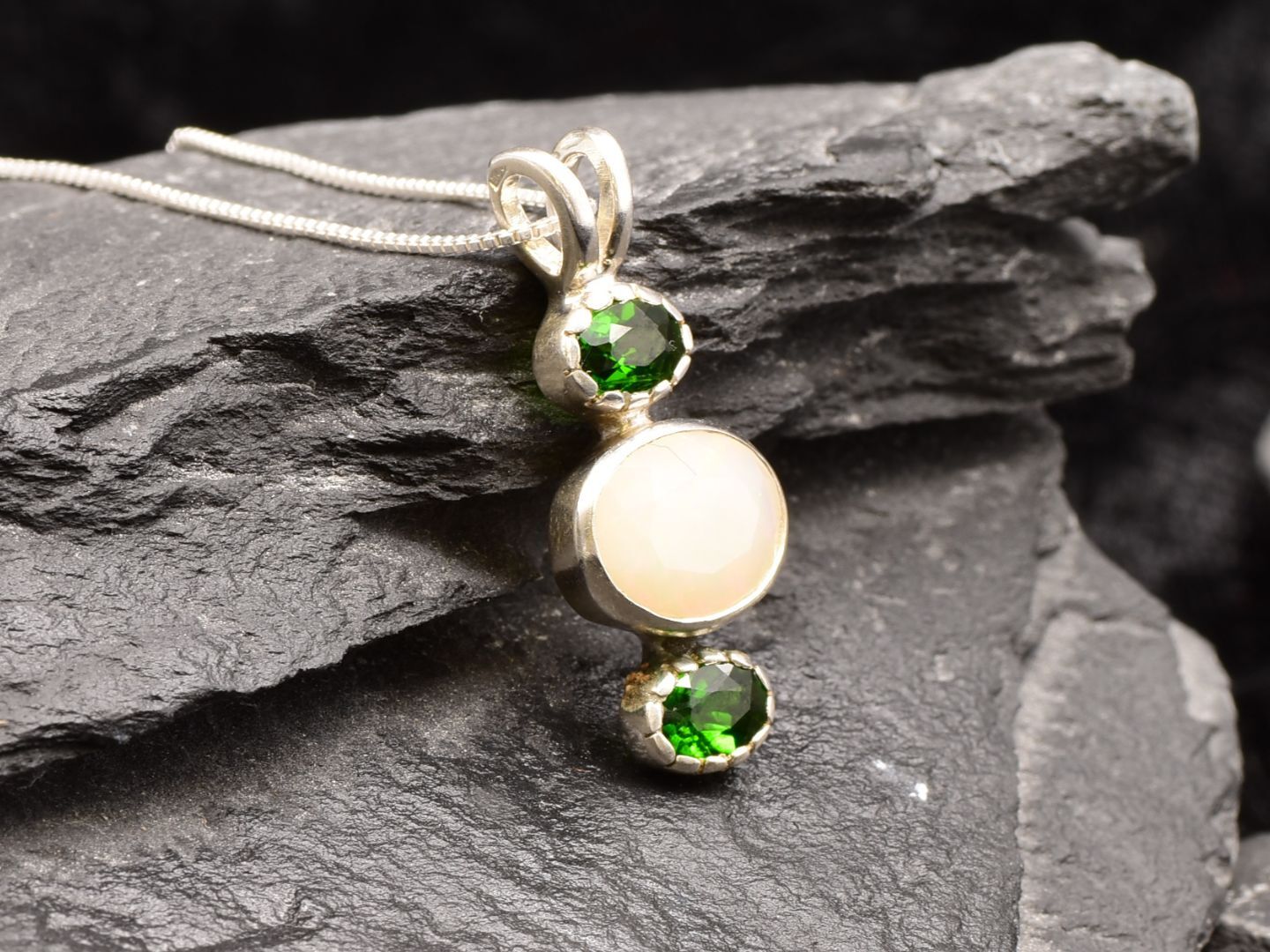 2730-P-nEOO: Sterling Silver 925 Natural Opal