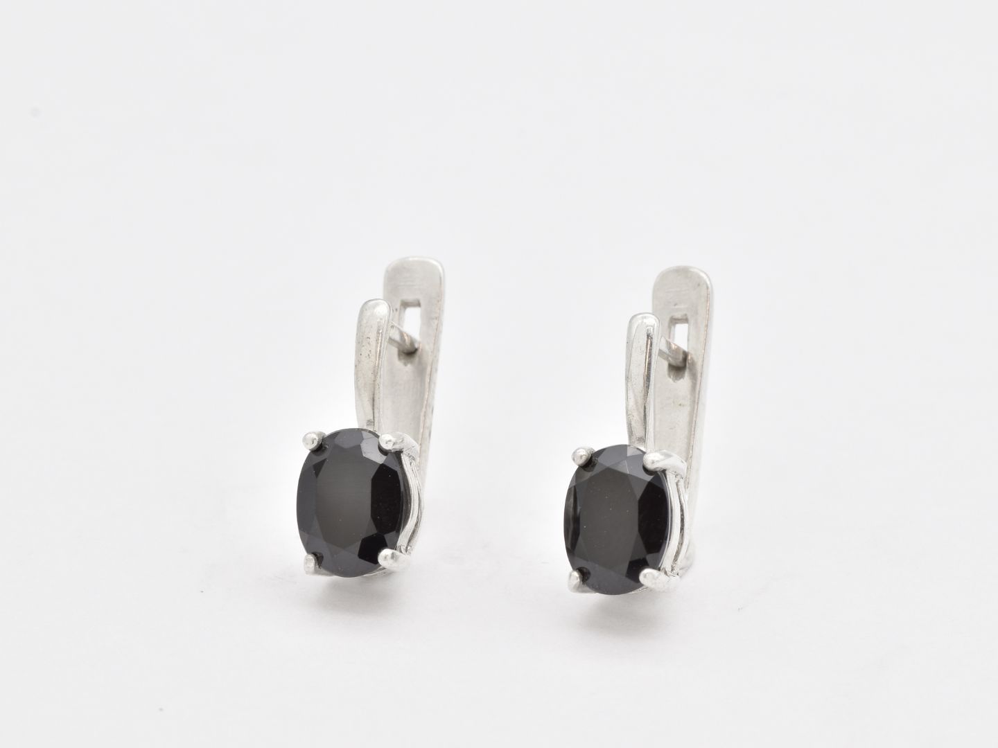 2828-E-nONY: Sterling Silver 925 Natural Onyx