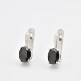 Gold Onyx Earrings - Natural Onyx Earrings, Black Onyx Earrings