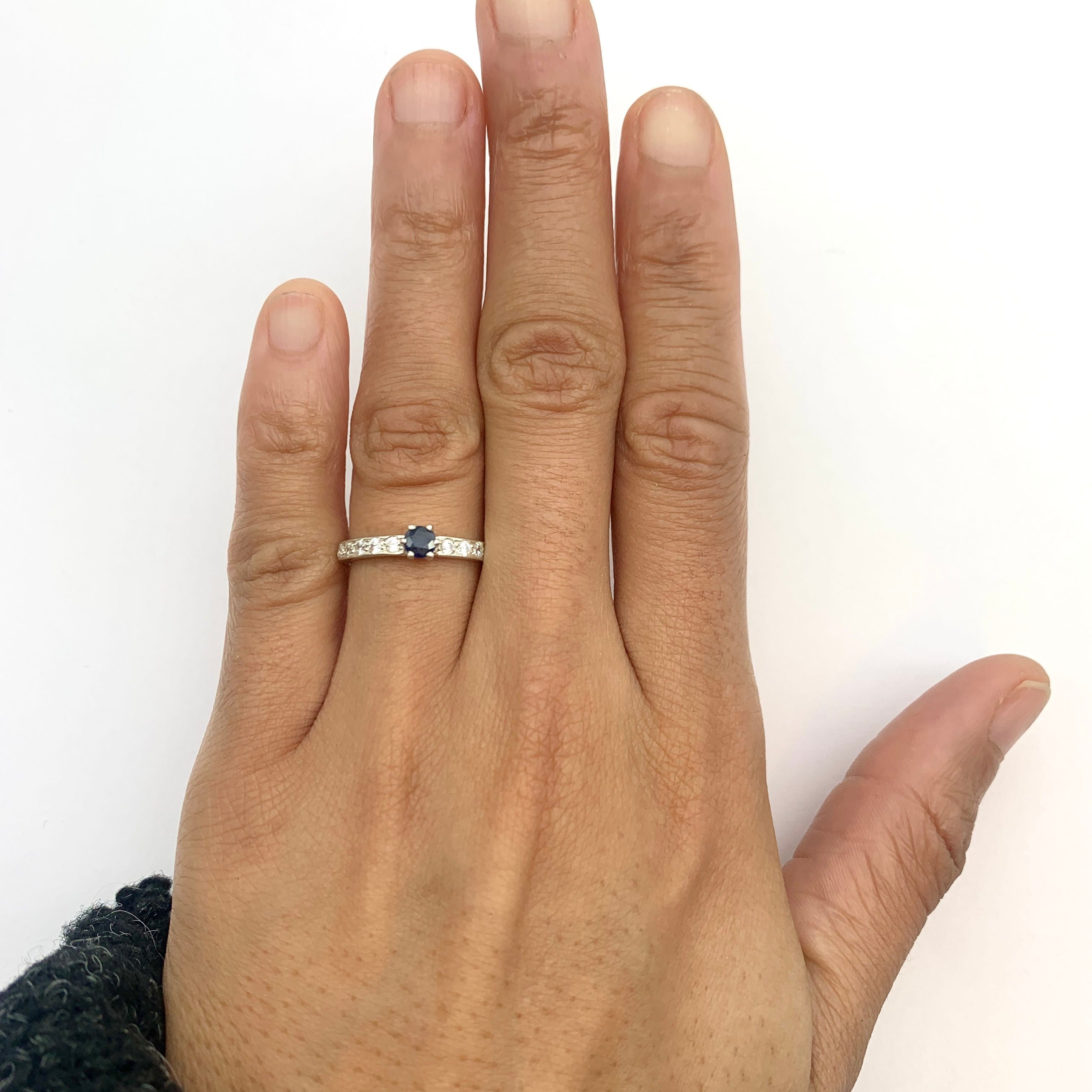 Elegant Blue Sapphire Ring in 925 Sterling Silver, perfect for daily wear, birthdays, and special celebrations.