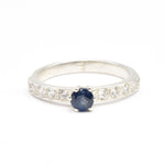 Sapphire Wedding Ring - Natural Sapphire Ring, Blue Sapphire Ring made in 925 Sterling Silver. Ideal for everyday wear and perfect for birthday gifting and special occasions.
