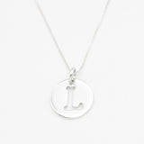 Initial L Gold Necklace - Minimalist Letter Pendant - Capital Letter Necklace