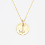 Initial L Gold Necklace - Minimalist Letter Pendant - Capital Letter Necklace