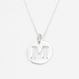 Gold Letter M Pendant - Personalized Necklace - Name Initial Pendant