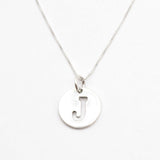 Initial J Gold Necklace - Minimalist Letter Pendant - Capital Letter Necklace