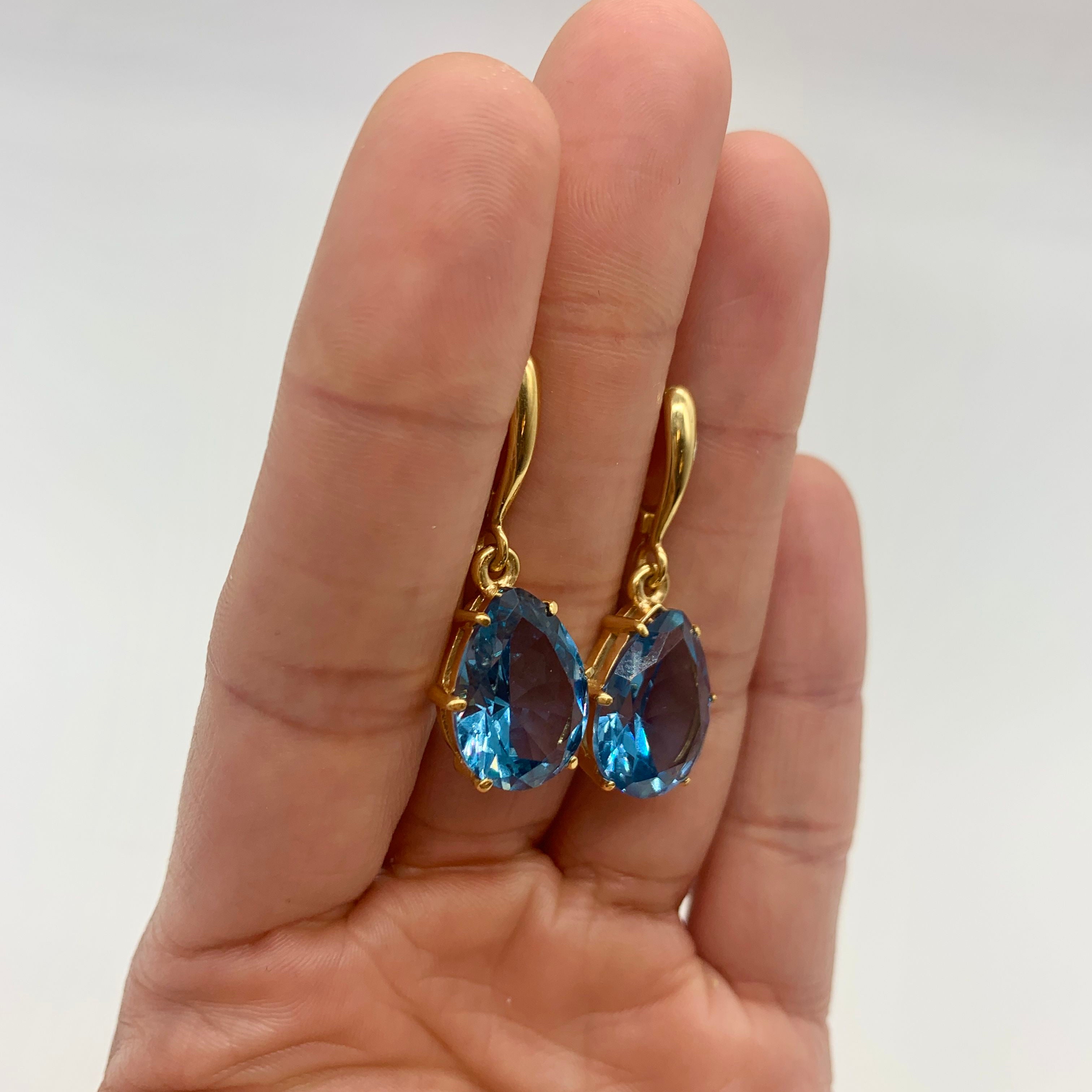 2319-E-cAQU: Gold Vermeil 18k