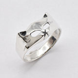 Cat Mask Ring - Rose Gold Cat Ring - Cat Lover Ring