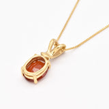 Gold Carnelian Pendant - Red Tribal Necklace - Vintage Boho Necklace