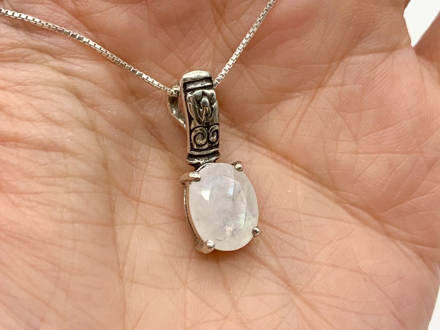 2804-P-nMOO: Sterling Silver 925 Natural Moonstone