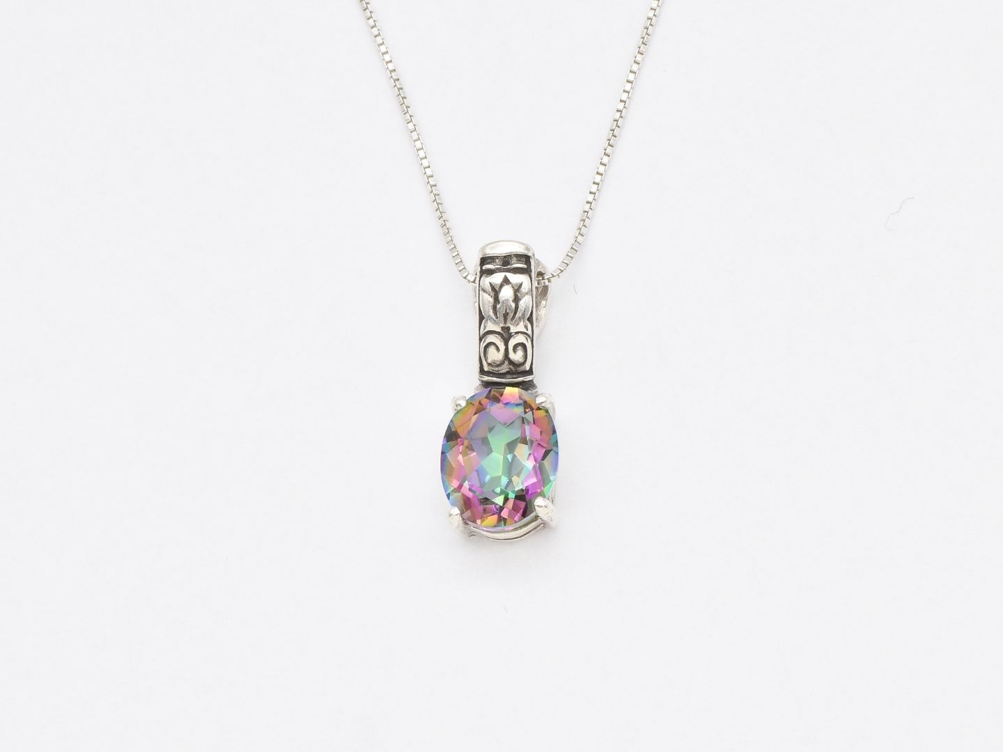 2804-P-nMYT: Sterling Silver 925 Natural Mystic Topaz