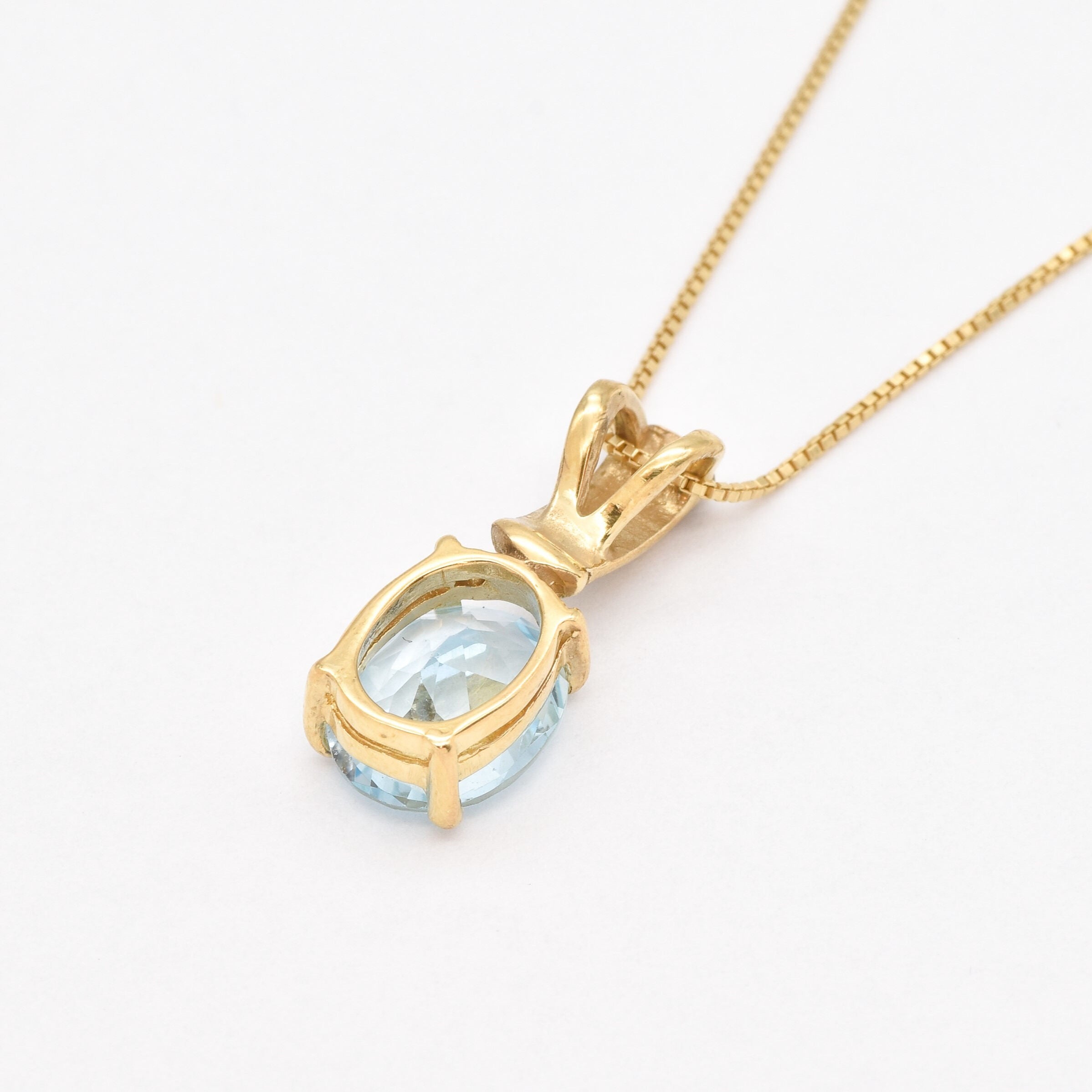 2804-P-nBTT: Gold Vermeil 18k Natural Blue Topaz